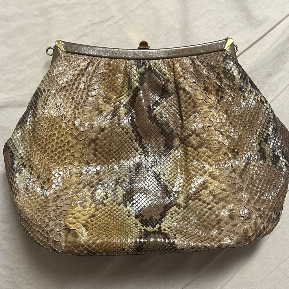 Authentic Snakeskin Clutch